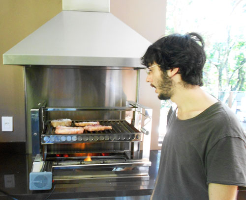 David Petersen at a barbecue